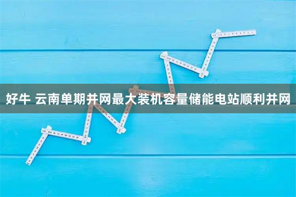 好牛 云南单期并网最大装机容量储能电站顺利并网